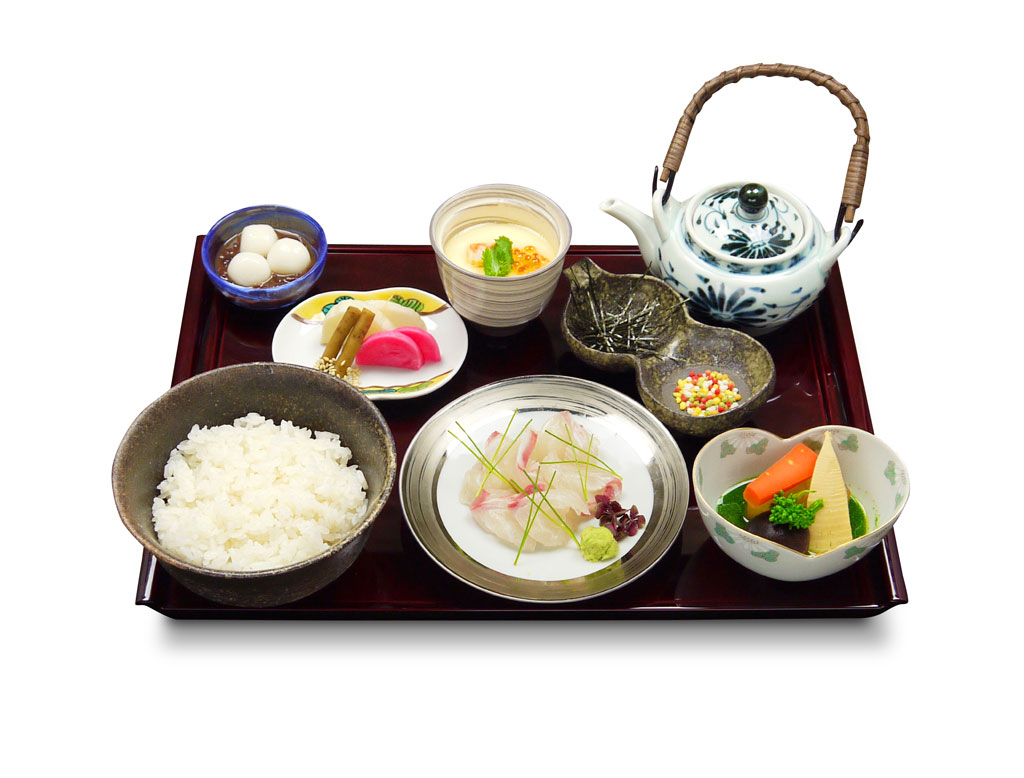 鯛胡麻だれ出汁掛け膳